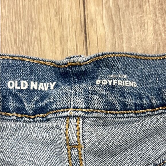 Old Navy Blue Distressed Women Jeans - Picture 2 of 3
